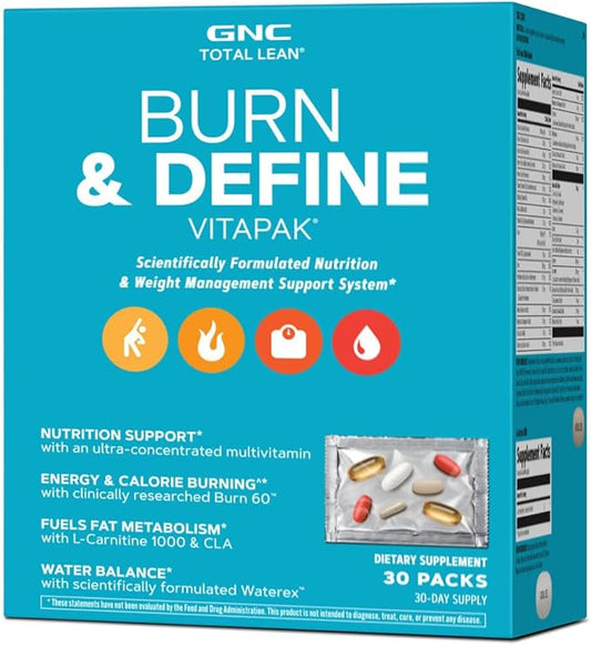 GNC Total Lean Total Lean Burn & Define VitaPak | 30 Servings