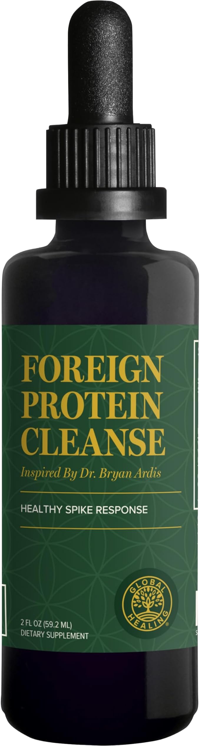 Global Healing Foreign Protein Cleanse (Spike Protein Detox) - Spike Support Formula with Nattokinase Supplement Alternatives (Wormwood) - Helps Detox Spike Proteins for Immune Support - 2 Fl Oz