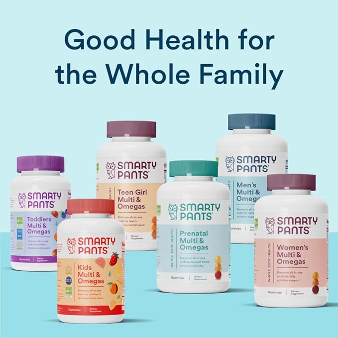 SmartyPants Multivitamin for Men, Gummies: Omega 3 Fish Oil (EPA/DHA), Methylfolate, Vitamin D3, C, Vitamin B12, B6, Vitamin A, K & Zinc for Immune Support, 120 Gummies (20 Day Supply)