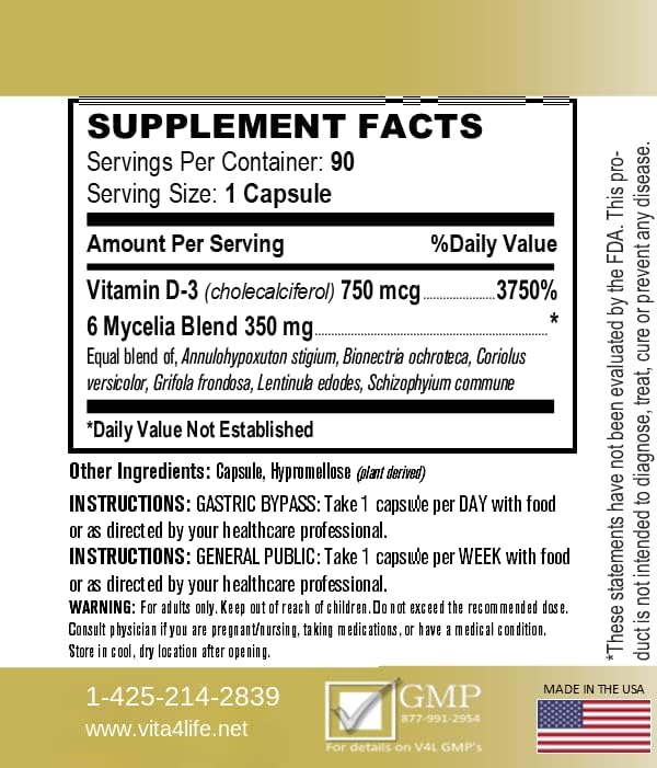 Vitamin D3, 750mcg (90 Count)