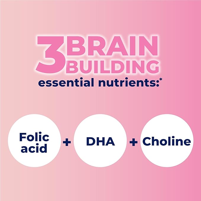 One A Day Womens Prenatal Advanced Complete Multivitamin with Brain Support* with Choline, Folic Acid, Omega-3 DHA & Iron for Pre, During and Post Pregnancy, 30+30 Count (60 Total Set)