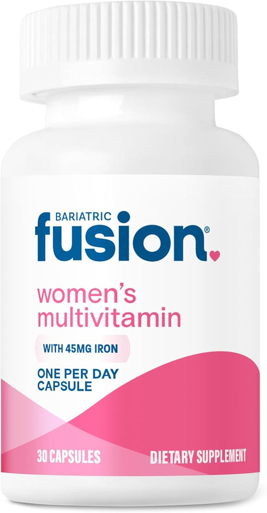 Bariatric Fusion One Per Day Bariatric Multivitamin with Iron for Women | with Hair and Nails Vitamins Blend | Gastric Bypass and Sleeve Gastrectomy | Glutren Free | 30 Capsules | 1 Month Supply