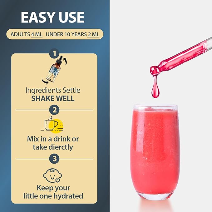 Zeolite Detox for Kids and Adults, Premium Zeolite Clinoptilolite Liquid with Methyl Vitamin B12 & D3, Gentle Heavy Metal Detox for Kids, Energy, and Focus, Monk Fruit Flavor, 2 Fl Oz