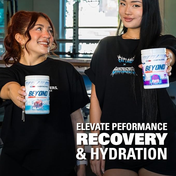 EHP Labs x Ghostbusters Beyond BCAA Powder Amino Acids Supplement for Muscle Recovery - Sugar Free BCAAs Amino Acids Post Workout Recovery Powder & EAA Amino Acids Powder - 60 Servings (Ecto Freeze)