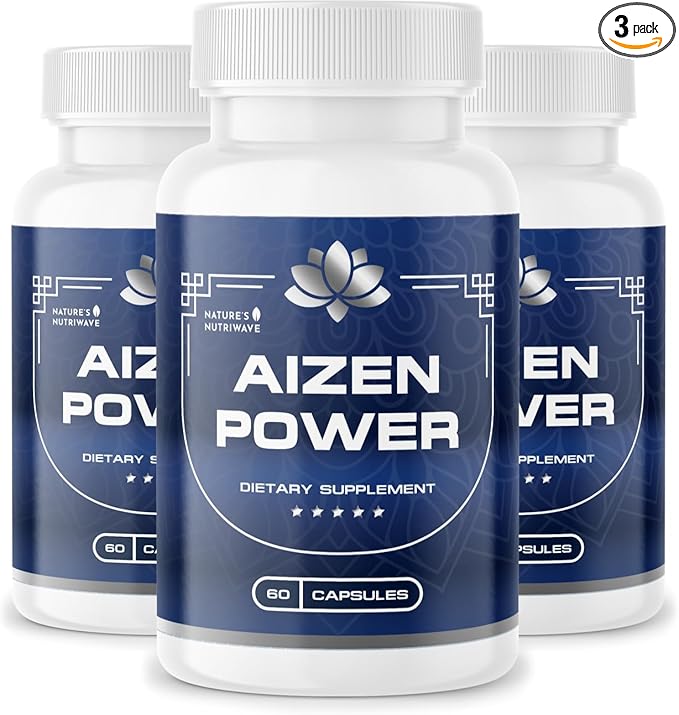 Aizen Power for Men, All Natural Male Supplement, Aizen Power for Men, Male Supplement, Original Formula - 60 Caps, 3 Month Supply