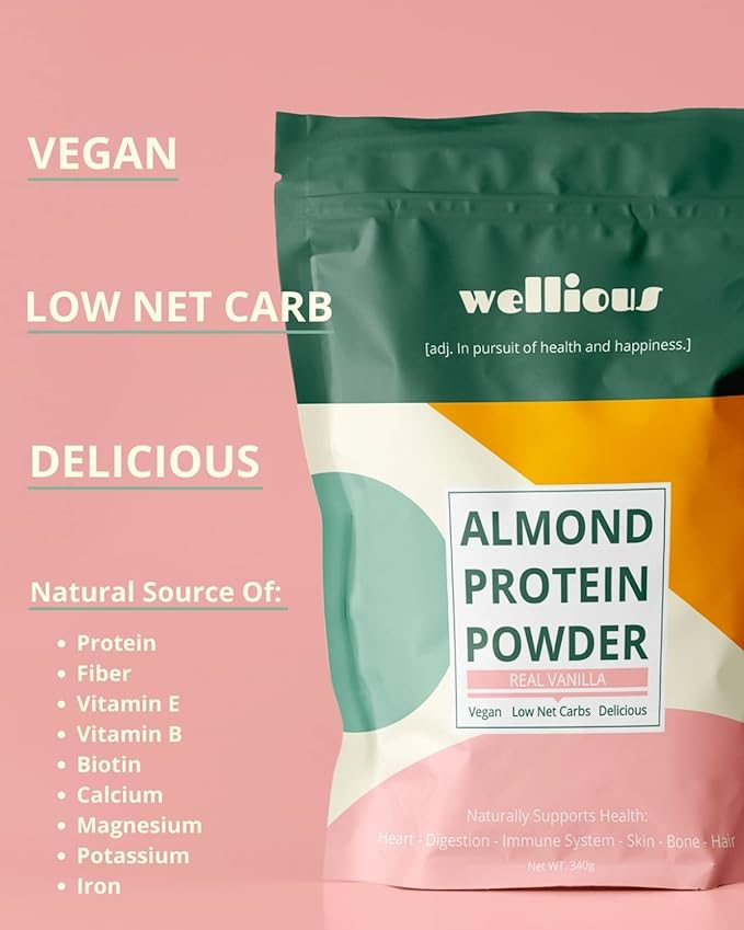 Clean Vegan Protein Powder Vanilla - Organic Plant Based Protein Powder Dairy Free for Gut Health, No Sodium, High Fiber, Keto Friendly, Non Dairy, Lactose Free Protein Powder