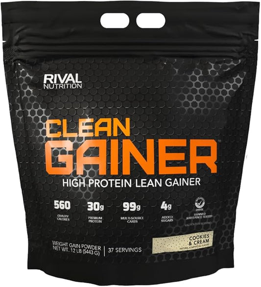 Rival Nutrition Clean Gainer - Cookies & Cream 12lb