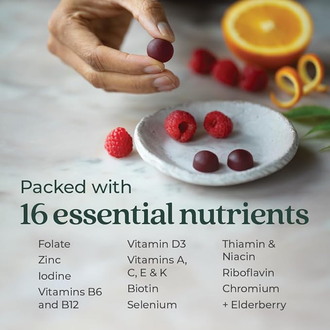 New Chapter Women’s 50+ Multivitamin Gummies – 66% Less Sugar, Women’s Healthy Aging Gummy Vitamins with Vitamin C, B Vitamins & Zinc, Non-GMO, Gluten Free, Berry Citrus Flavored, 90 ct