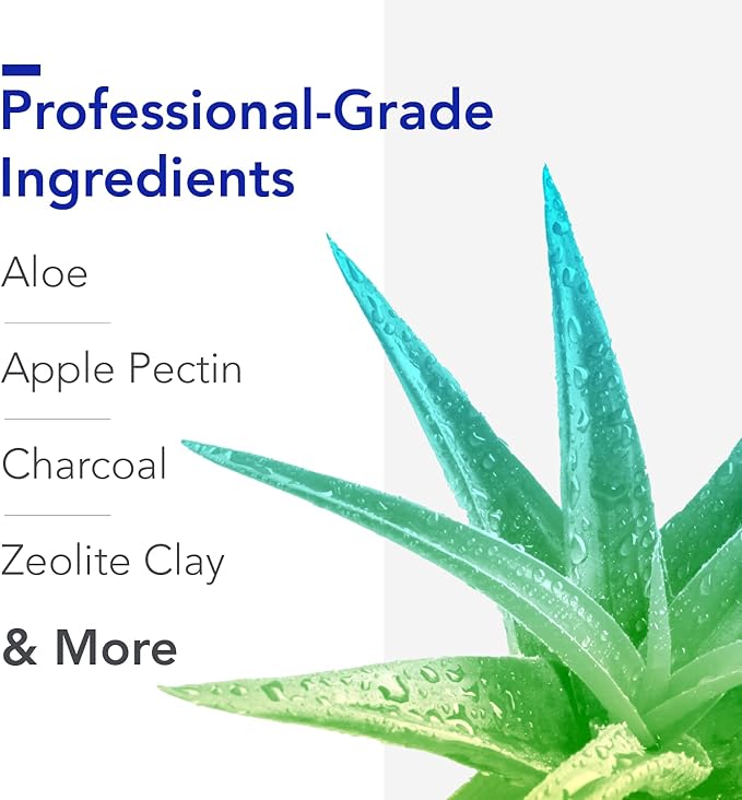 Biocidin G.I. Detox+ Gentle Binder - Activated Charoal, Zeolite & Aloe for Digestive Health - Supports The Gut Cleanse Detox Process - May Reduce Bloating & Gas (60 Capsules)