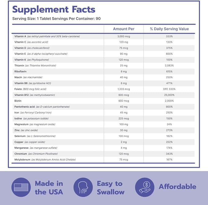 Bari Life Just One Chewable, Once Daily Bariatric Multivitamin and Iron