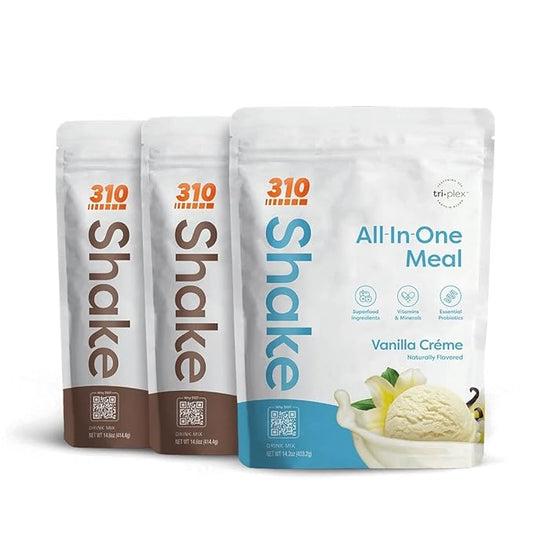 310 Nutrition – All-In-One Meal Replacement Shake - New Formula with Fiber Rich Vegan Superfood Blend - Natural Sweeteners - Low Carb Shake, Keto & Paleo Friendly - Gluten Free - 26 Essential Vitamins