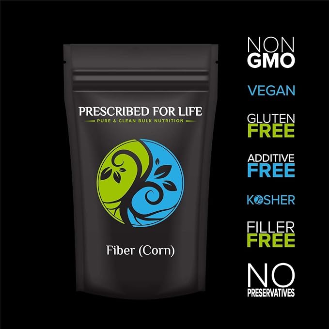 Prescribed For Life Nutriose Powder | Natural Fiber Supplement | Prebiotic Soluble Corn Fiber for Adults | Gluten Free, Vegan, Non GMO (12oz / 340g)