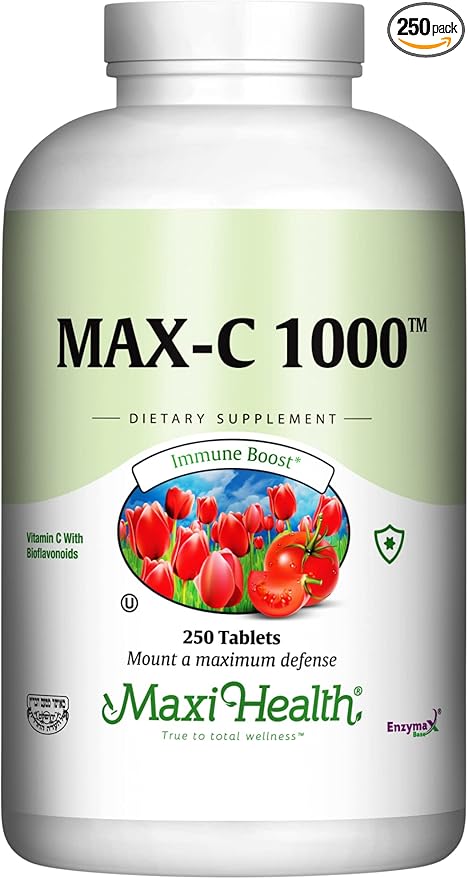 1000 mg Vitamin C - 1000mg Tablets Ultra High Absorption Formula - Gluten Free Kosher Dietary Non GMO Vitamin C Supplement for Immune Support - VIT C Vitamin C Tablets from Ascorbic Acid, 250 Count
