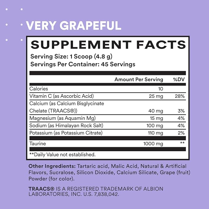 Cira Hydration Electrolyte Powder for Women (45 Servings) x Alicia McCarvell's Electrolyte Drink Mix with Himalayan Salt for Dehydration Relief - Very Grapeful