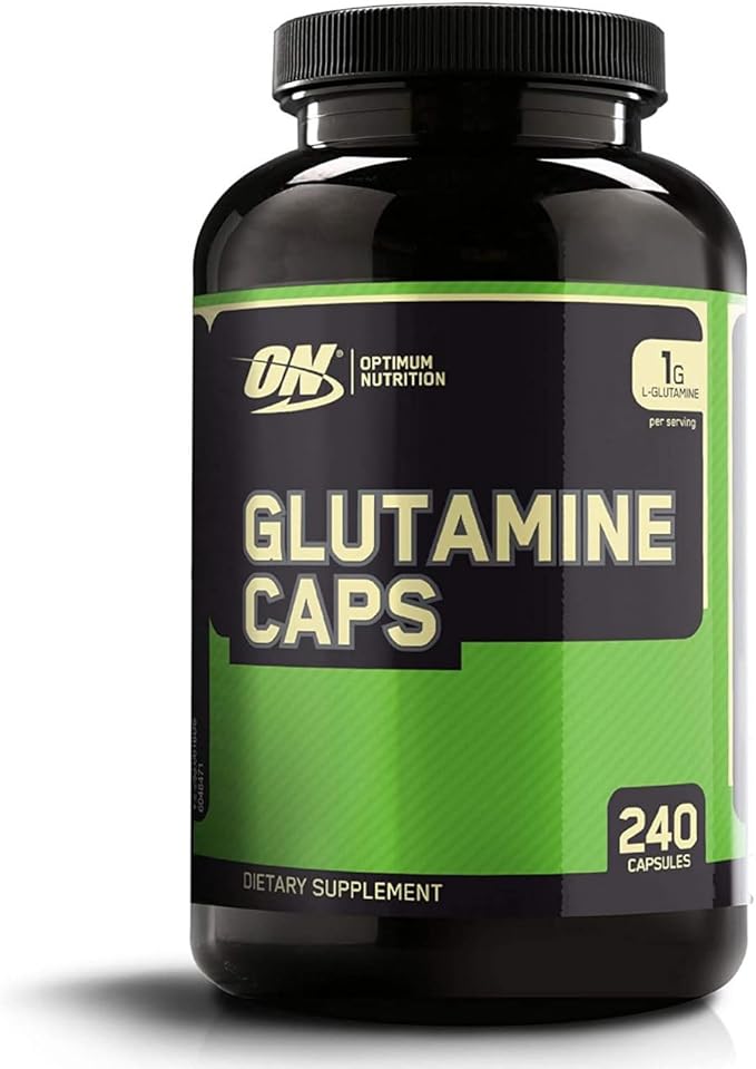 Optimum Nutrition L-Glutamine Muscle Recovery Capsules, 1000mg, 240 Count (Package May Vary)