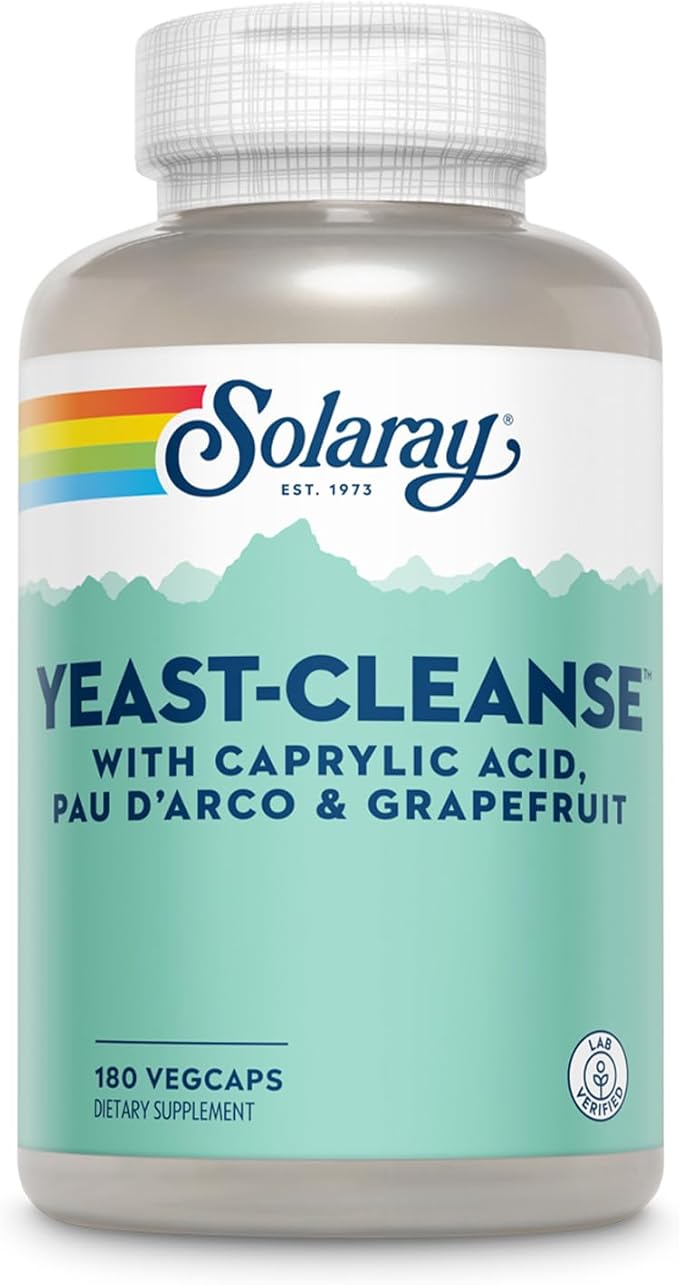 Solaray Yeast-Cleanse -- 180 Vegetarian Capsules