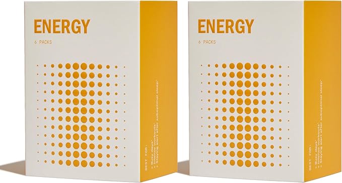 Energy - Energy Supplements - Promote Daily Energy & Focus with Choline, L Tyrosine, Teacrine & More - Nootropic Brain Support (12 Servings)