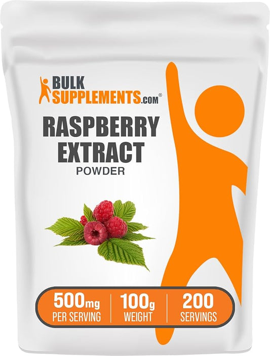 BulkSupplements.com Raspberry Extract Powder - Antioxidants Supplement - Raspberry Powder - Dried Raspberries Extract - Antioxidant Powder - Dried Fruits Powder (100 Grams - 3.5 oz)