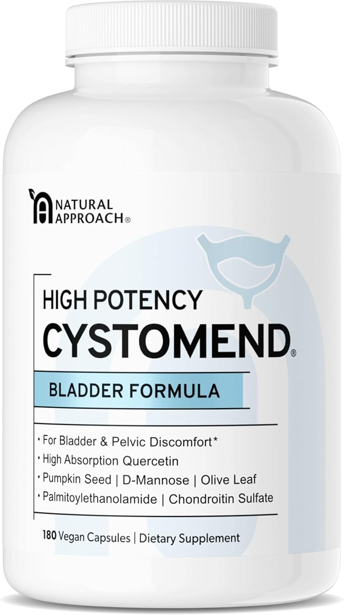 Bladder & Pelvic Discomfort Formula (High Potency) - Supports Less Flares & Urgency* - Premium Bladder Support for Women & Men - USA Manufactured & Third-Party Tested - 180 Capsules