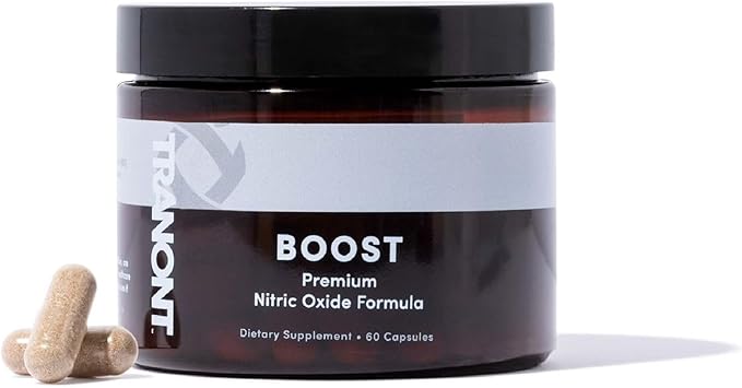 Tranont Boost - Advanced Nitric Oxide Supplements for Women & Men. Peak Performance, Energy, & Focus - Nitric Oxide, L-Arginine, Antioxidants for Improved Mental Clarity & Strong Muscles - 60 Capsules