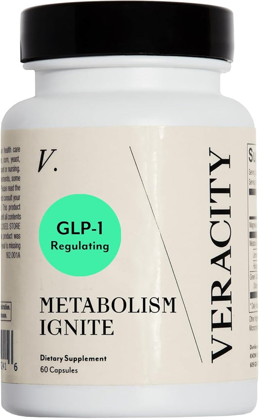 Veracity Ignite - Natural Cellular Metabolic Support Supplement, Hormone Regulator for Women - Body Recomposition GLP-1 Regulator - 100% Non-Drug Formula