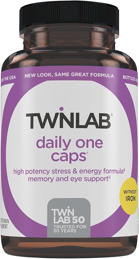 Twinlab Daily One without Iron and with Florglo, 60 Count