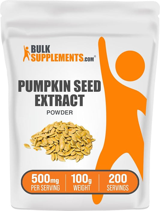 BulkSupplements.com Pumpkin Seed Extract Powder - Bladder Support - Pumpkin Seed Powder - Pumpkin Powder - Soluble Fiber Supplements (100 Grams - 3.5 oz)