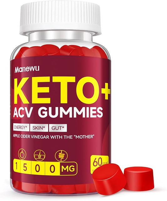 Advanced Keto ACV Gummies – 1500mg Apple Cider Vinegar with Mother, Vitamins B6 B12 – Natural, Organic, Vegan, Gluten-Free ACV Keto Supplement for Metabolism, Detox & Energy Boost – Made in The USA