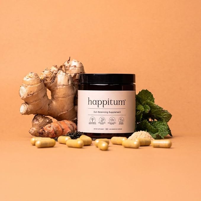 Happitum™: GI-Formulated & GI-Recommended Gut Calming Supplement for Bloating & Digestion Support, Natural Ingredients