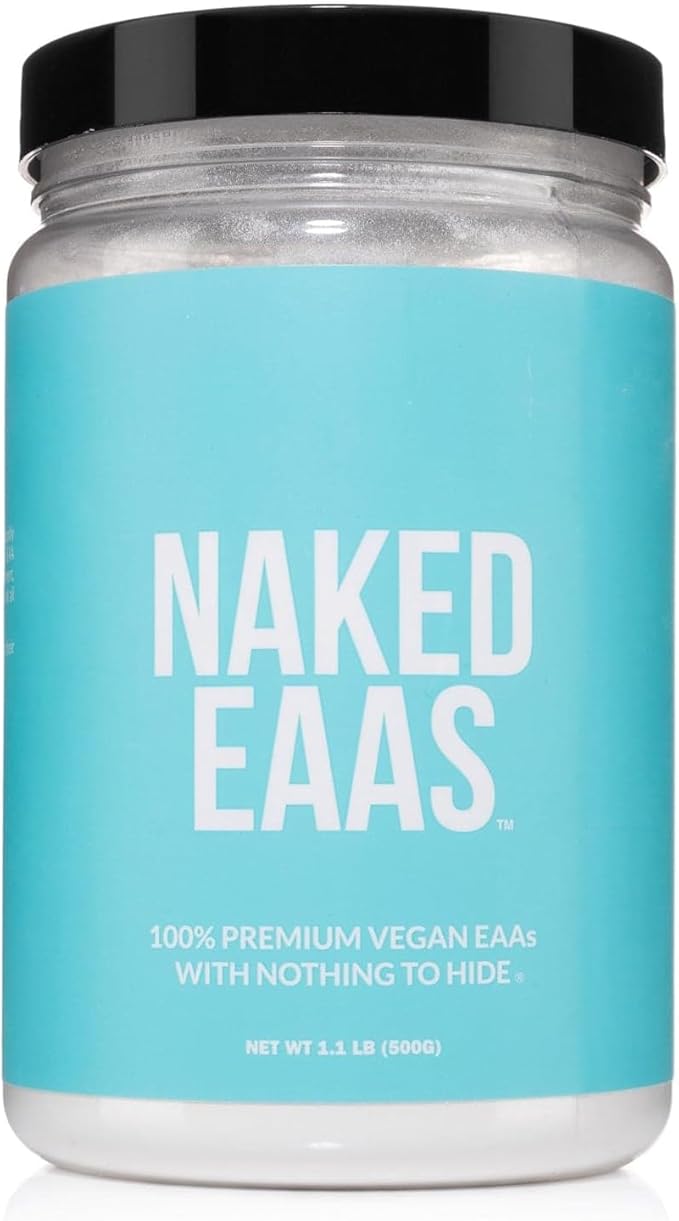 Naked Eaas Amino Acids Powder - 50 Servings - Vegan Unflavored Essential Amino Acids 500 Grams - Instantized All Natural Eaa Powder Supplement