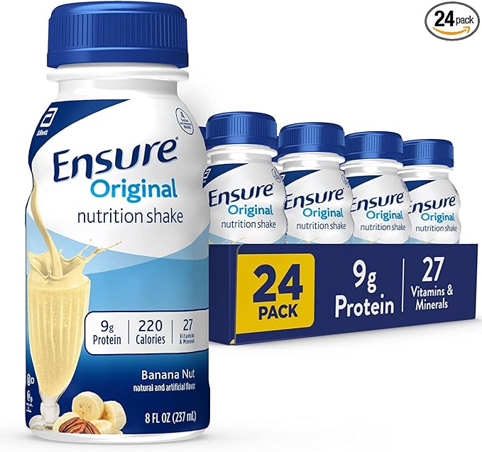 Ensure Original Banana Nut Nutrition Shake | Meal Replacement Shake | 24 Pack