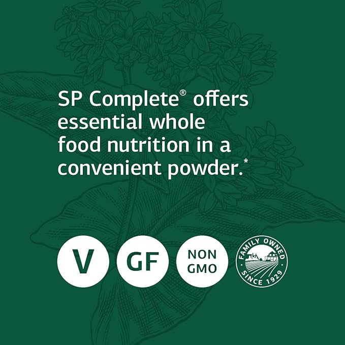 Standard Process SP Complete - Whole Food Nutrition with Amino Acids, Immune Support and Antioxidant Support with Rice Protein, Grapeseed Extract, and Choline - Vegetarian - 28 Ounce, 30 Servings