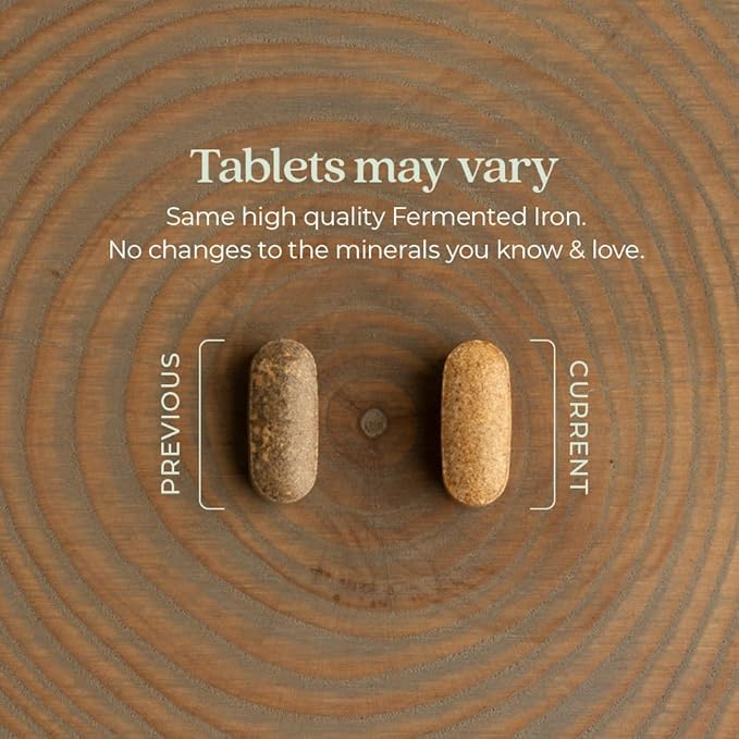 New Chapter Iron Supplement, Whole-Food Fermented Iron Complex Made with Organic Vegetables & Herbs + One Daily Non-Constipating Dose- 90ct, 3 Month Supply