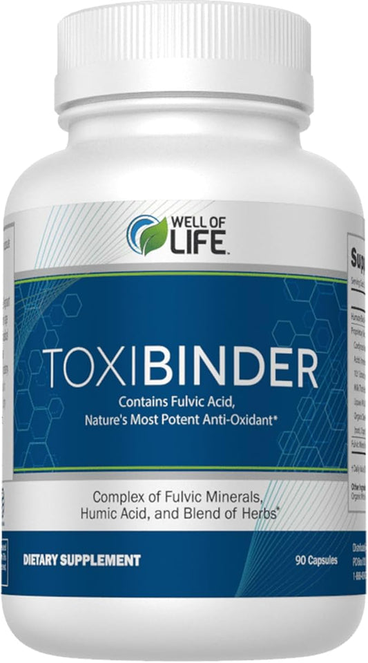 Well of Life Revitalize with Our Detox & Repair Complex ToxiBinder 90Vcap, Vegan, Non-GMO Blend of Humic & Fulvic Acids for Enhanced Energy, Better Gut & Joint Health, Hydration and Superior Nutrient