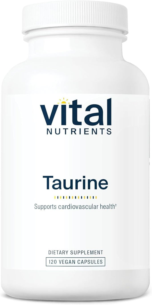 Vital Nutrients Taurine 1000mg | Vegan Amino Acid Detox Supplement | Taurine Supplement to Support Heart, Nerve, and Liver Health* | Gluten, Dairy, Soy Free | Non-GMO | 120 Capsules