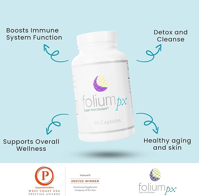 Folium pX Pure Pine Tree Parts/Grape Seed Extract: Nature's Powerhouse Support for Full Body Cleanse and Metal Detox