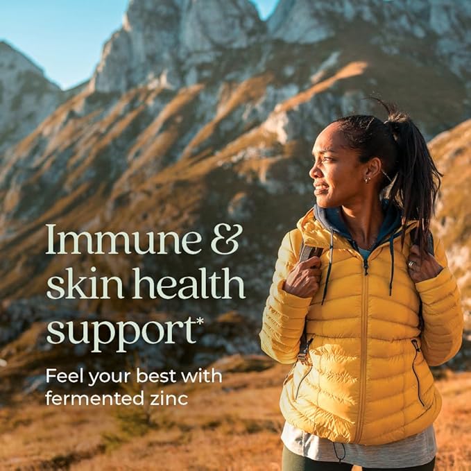New Chapter Zinc Supplement, Fermented Zinc Complex, ONE Daily for Immune Support + Skin Health, Mineral-Balancing Formula Rich in Copper, Easy to Swallow & Digest, 30 Count (1 Month Supply)
