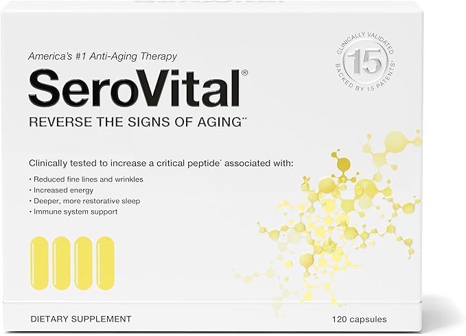 Serovital Renewal Complex, Serovital - Renewal Supplements - Female Critical Peptide Support - Revitalizer for Women, 120 Capsules (Pack of 1)