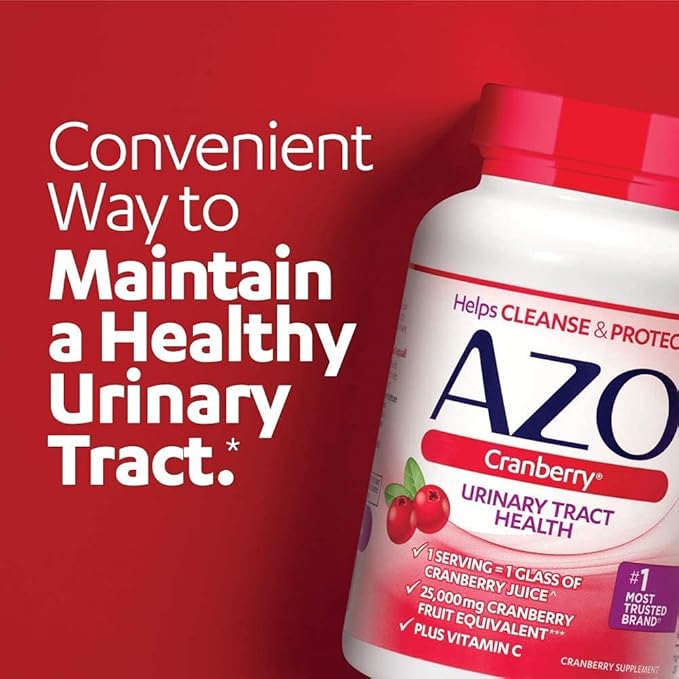 AZO Bladder Control with Go-Less Daily Supplement | Helps Reduce Occasional Urgency & Leakage | 54 Count Cranberry Urinary Tract Health | 100 Softgels