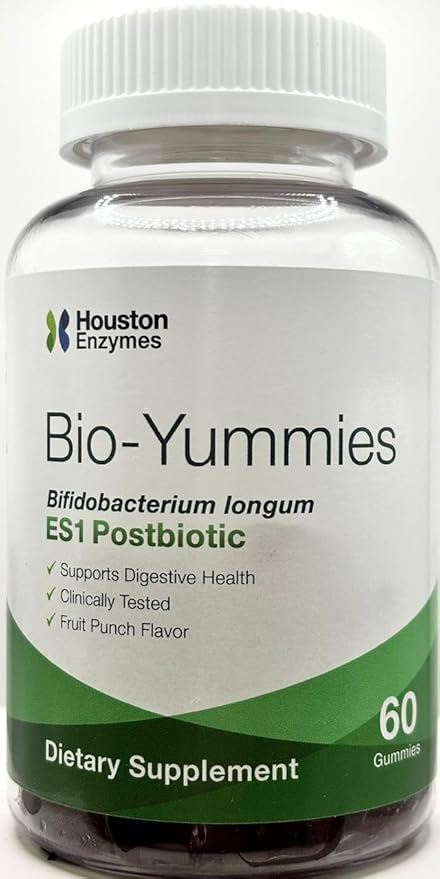 BioYummies - Chewable Gummies with ES1 Postbiotic for Digestion - Fruit Punch Flavored Gummy Chews, Digestive Supplement for Women and Men (60 Gummies)