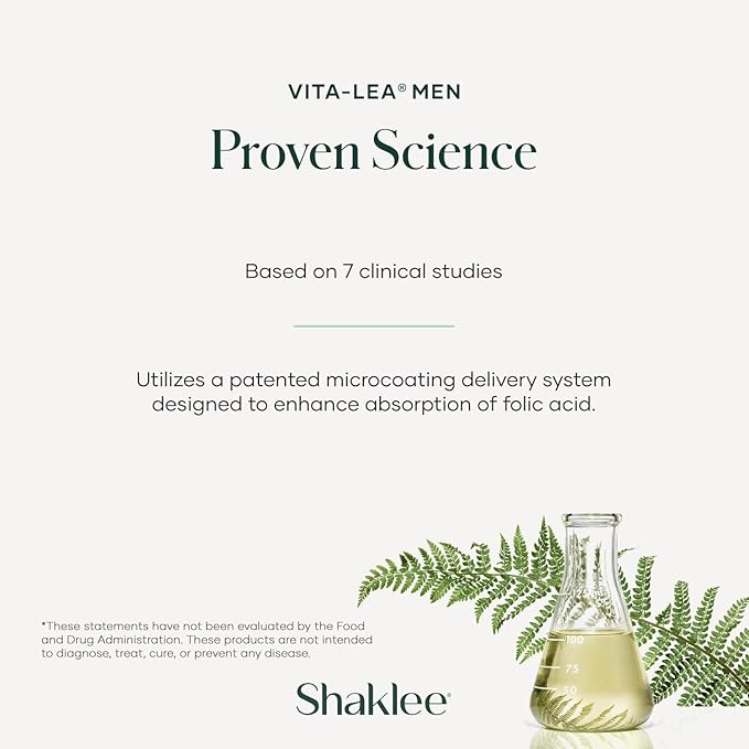 Shaklee - Vita-Lea® Men High Potency Multivitamin and Multimineral - Supports Heart, Immune, Bone, and Joint Health - Formulated for Men's Unique Needs - Includes Vitamin C, D, and E - 240 Tablets
