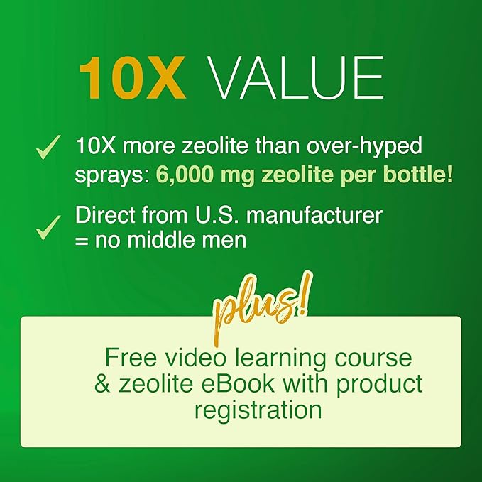 ZETOX | Zeolite Detox for Kids and Adults | Enhanced with Methyl Vitamin B12 and D3 | Premium Grade Liquid Clinoptilolite Zeolite Drops | Supports Gentle Daily Detox, Energy, and Focus (60 Servings)