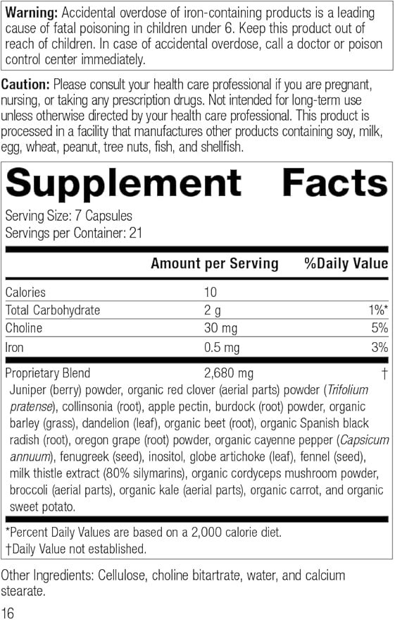 Standard Process SP Cleanse - Whole Food Gallbladder Cleanse, Liver Cleanse, Kidney Support, Digestion and Toxin Cleanse with Collinsonia Root, Juniper Berry, Cordyceps Mushroom, and More - 150 Caps