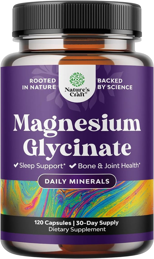 Pure Magnesium Glycinate 400mg Per Serving - Vegan High Absorption Chelated Magnesium Capsules for Women & Men with Elemental Magnesium 400mg for Mood Sleep and Relaxation Support - 30 Servings