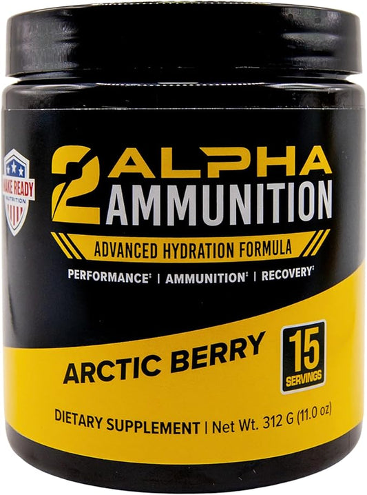 2 Arctic Berry- 312g | Hydration Powder, Energy Drink Powder, and Immune Support Supplement for Shooting Sports - with Vitamin C, Calcium, Potassium, D-Ribose, Magnesium and Zinc