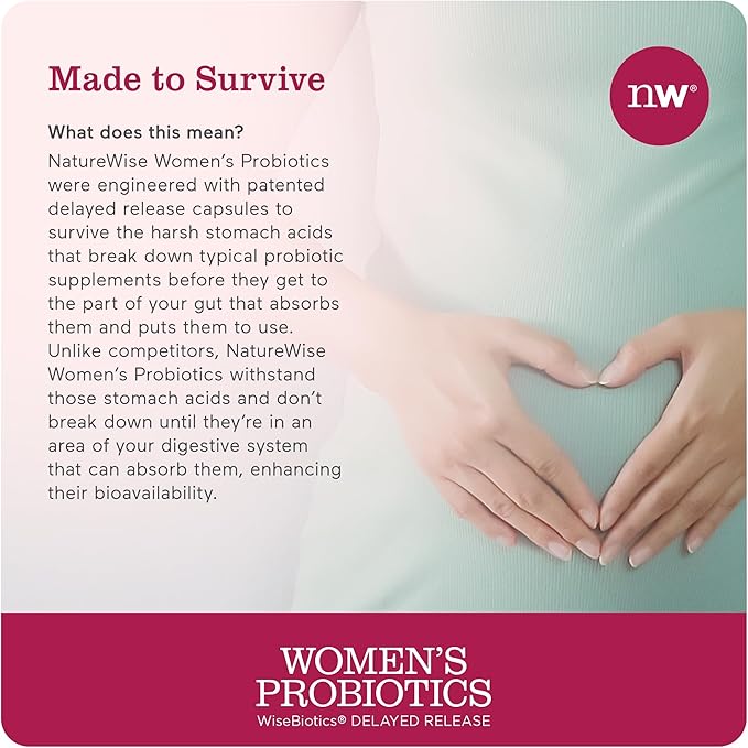NatureWise Probiotics for Women - With Prebiotics and Cranberry - Vaginal, PH Balance, Digestive, Urinary Tract Support - 18 Unique Strains, 20 Billion CFU - 60 Capsules[2-Month Supply]