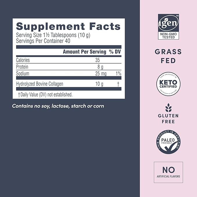 NeoCell Super Collagen Peptides, 10g Collagen Peptides per Serving, Gluten Free, Keto Friendly, Non-GMO, Grass Fed, Healthy Hair, Skin, Nails and Joints, Unflavored Powder, 14.1 oz., 1 Canister