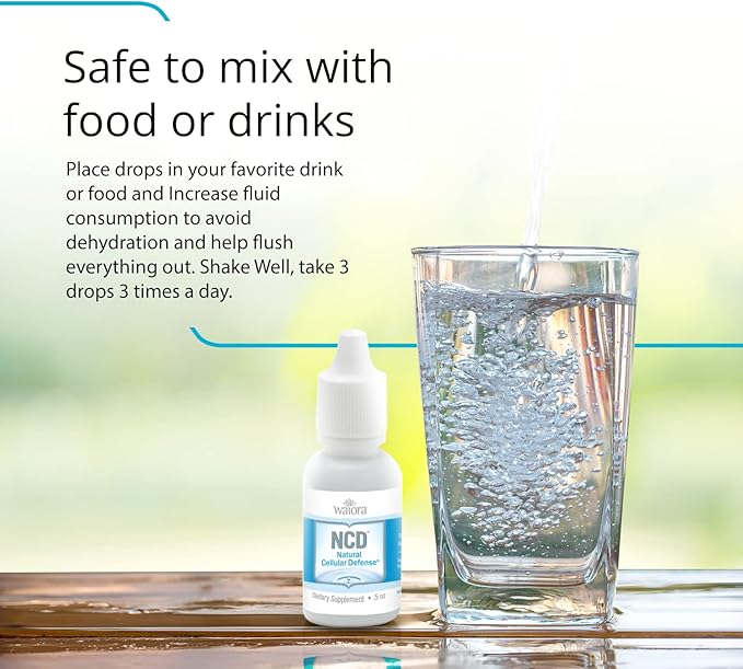 Waiora Natural Cellular Defense (NCD) Liquid Zeolite Drops, Clinoptilolite for Men & Women - Supplement for Immune, Healthy Gut Support, Cleanse, pH Balance (0.5oz Bottle, 3 Ct – 270 serv)…