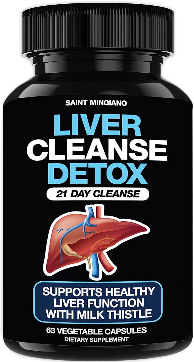 Liver Cleanse Detox & Repair - 21 Day Cleanse - Natural Liver Support Supplement with Milk Thistle, Dandelion Root, Spinach Leaf, and Artichoke Extract for Liver Health