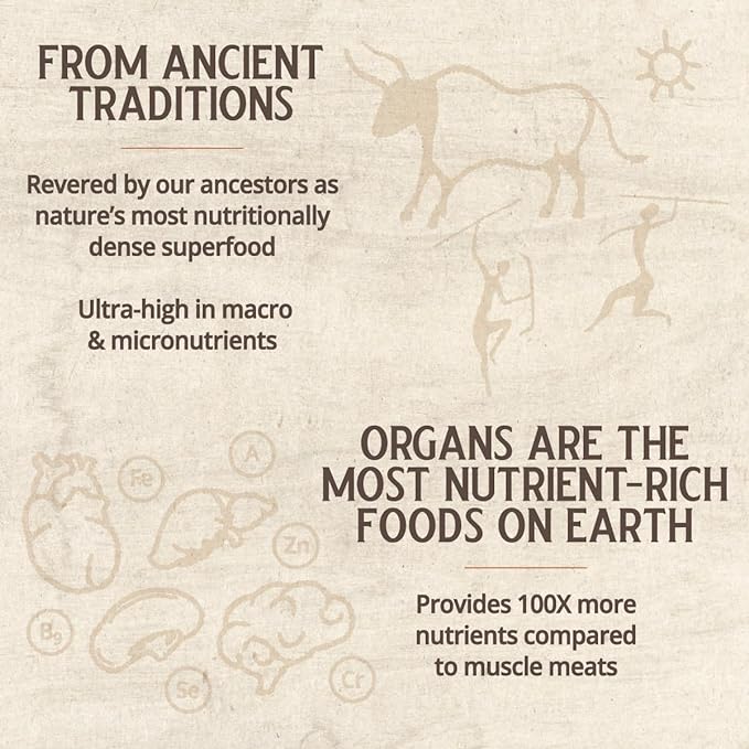 Grass Fed Beef Liver from New Zealand - Freeze Dried 3000mg per Serving (500mg per Capsule) (30 Servings)
